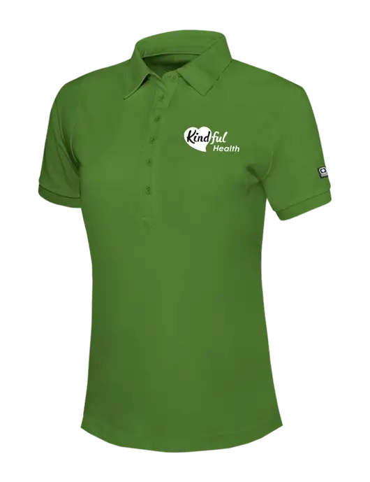 OGIO Womens Dark Kelly Green Jewel Polo w/Kindful Health Logo