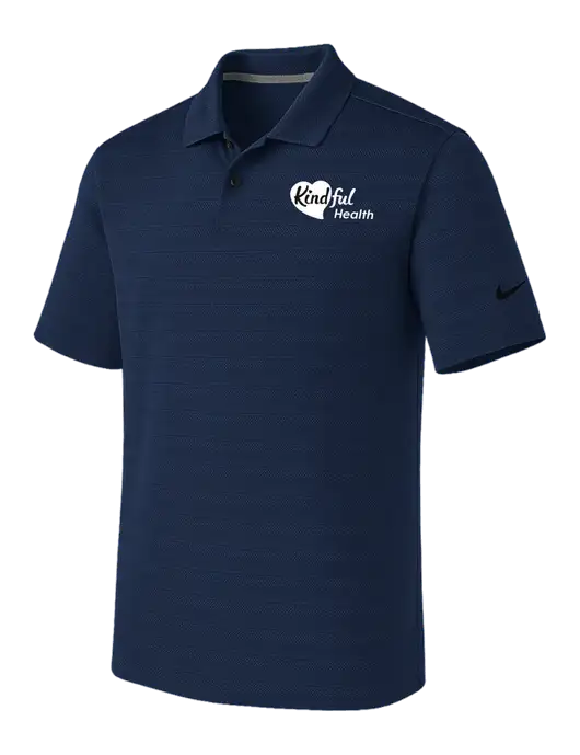 Nike Navy Dri-FIT Vapor Jacquard Polo w/Kindful Health Logo