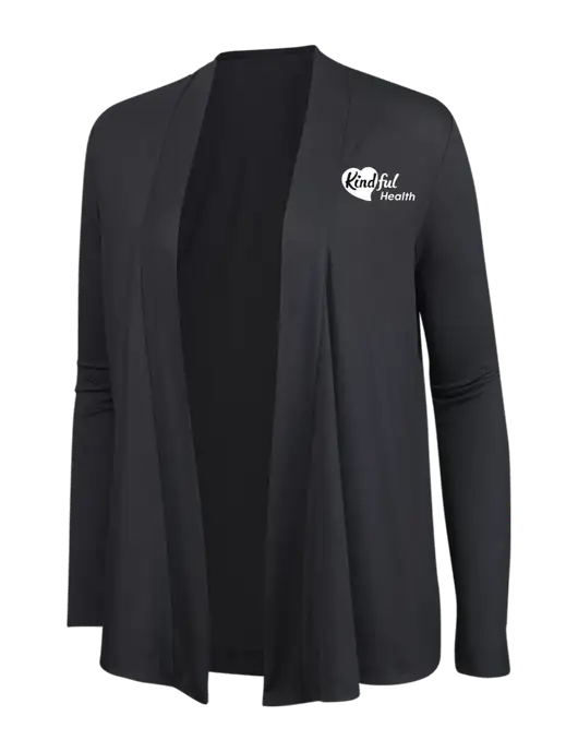 Smoke Grey Womens Concept Cardigan w/Kindful Health Logo
