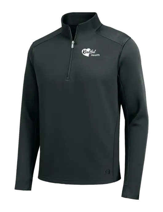 OGIO Transcend Very Dark Grey 1/4-Zip w/Kindful Health Logo