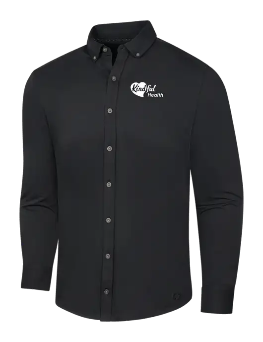 OGIO Blacktop Modern Code Stretch Button-Up Shirt w/Kindful Health Logo