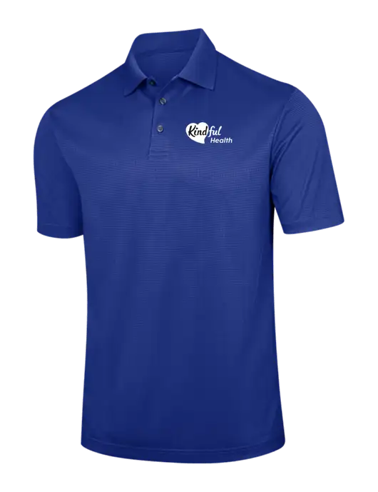 Dark Royal Blue Performance Fine Jacquard Polo w/Kindful Health Logo