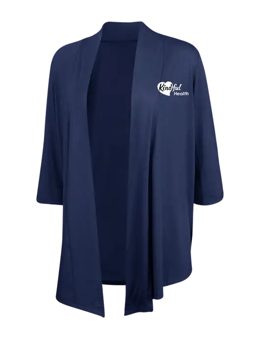 Dress Navy Blue Womens Concept Shrug w/Kindful Health Logo