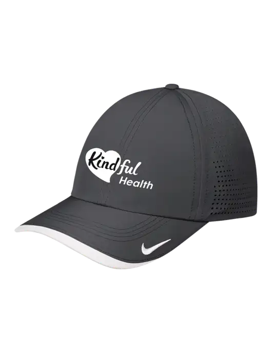 Nike Dark Grey/White Dri-FIT Perforated Performance Cap w/Kindful Health Logo