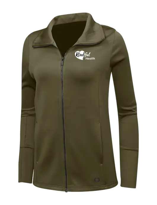 OGIO Olive Womens Endurance Modern Performance Full-Zip w/Kindful Health Logo