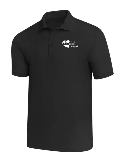Black PosiCharge RacerMesh Polo w/Kindful Health Logo