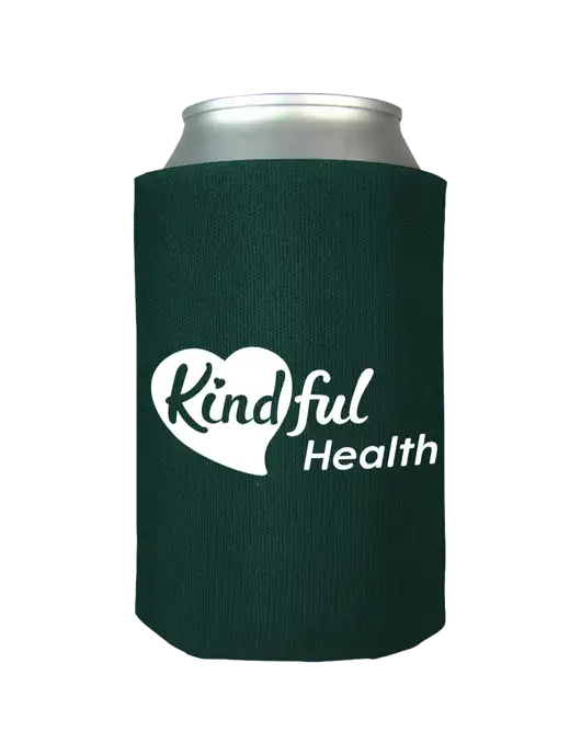 Dark Green Foam Coolie w/Kindful Health Logo