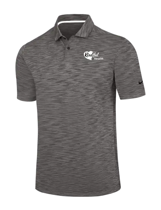 Nike Dark Grey Dri-FIT Vapor Space Dyed Polo w/Kindful Health Logo