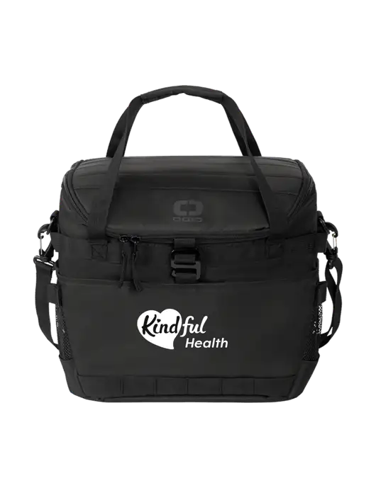 OGIO Black Sprint 24-Pack Cooler w/Kindful Health Logo
