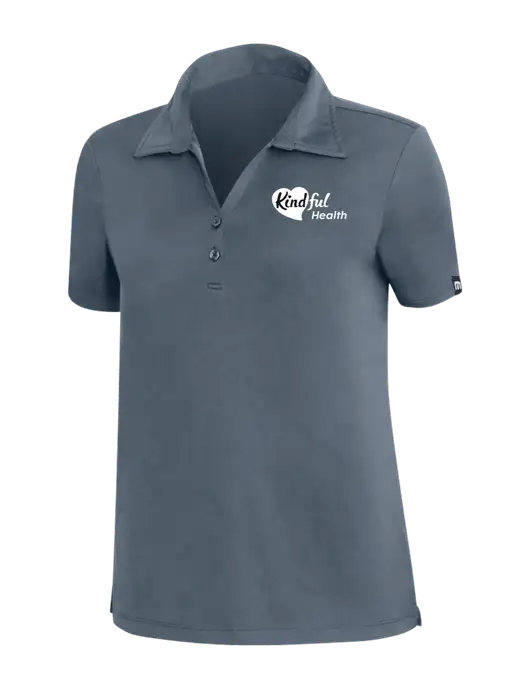 TravisMathew Dark Slate Blue Womens Coto Performance Polo w/Kindful Health Logo