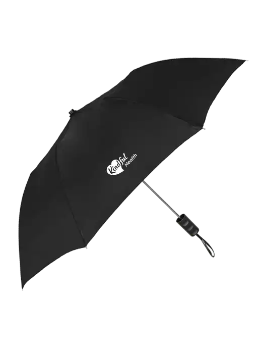 Black 42" Folding Umbrella  w/Kindful Health Logo