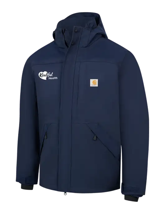 Carhartt Navy Storm Defender Shoreline Jacket w/Kindful Health Logo