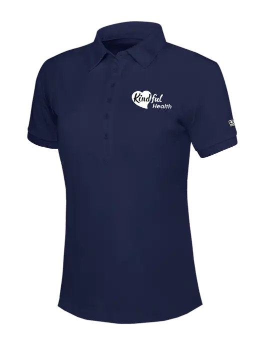 OGIO Womens Navy Jewel Polo w/Kindful Health Logo