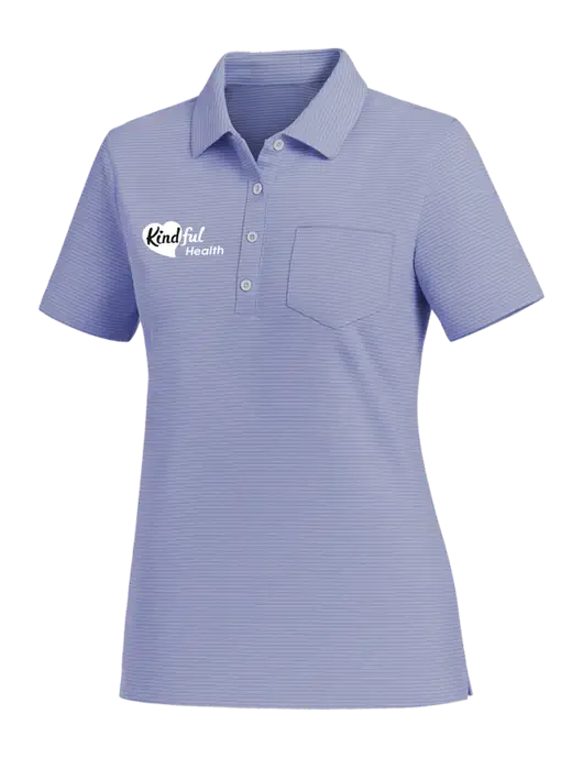 Vineyard Vines Womens Dark Slate Fanshell Polo  w/Kindful Health Logo