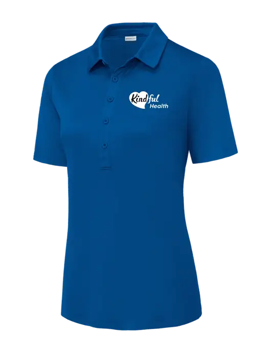 True Royal Womens Posi-UV Pro Polo w/Kindful Health Logo