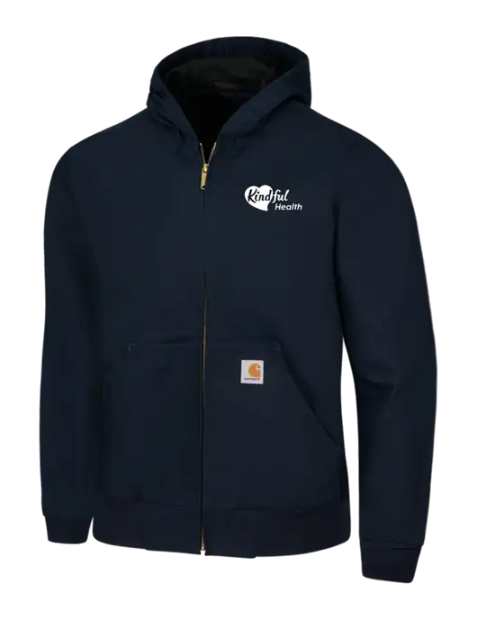 Carhartt Navy Thermal Lined Duck Active Jacket w/Kindful Health Logo