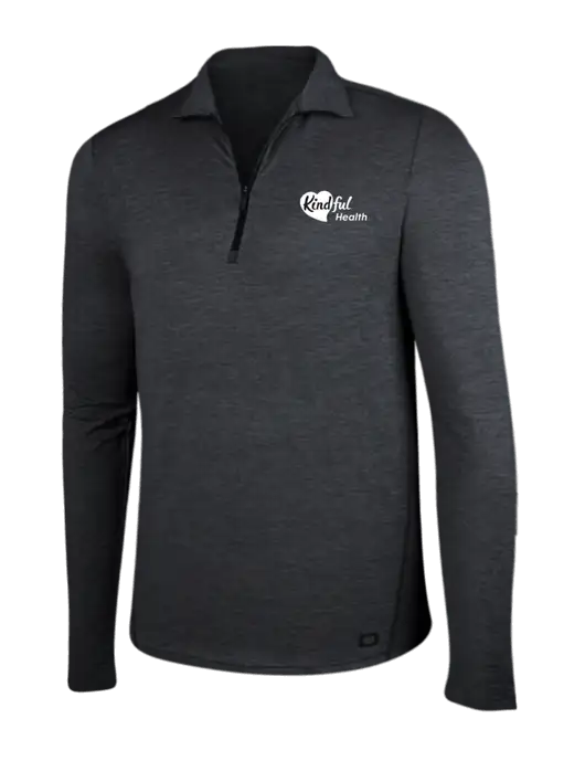 OGIO Blacktop Heather Endurance Force 1/4 Zip w/Kindful Health Logo