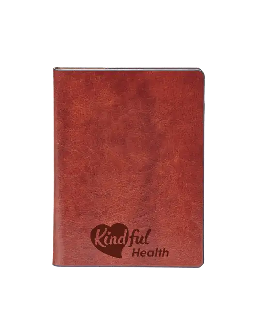 Fabrizio Brown Rfid Passport Holder w/Kindful Health Logo
