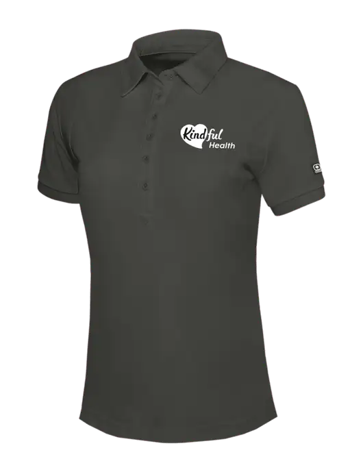 OGIO Womens Dark Grey Jewel Polo w/Kindful Health Logo