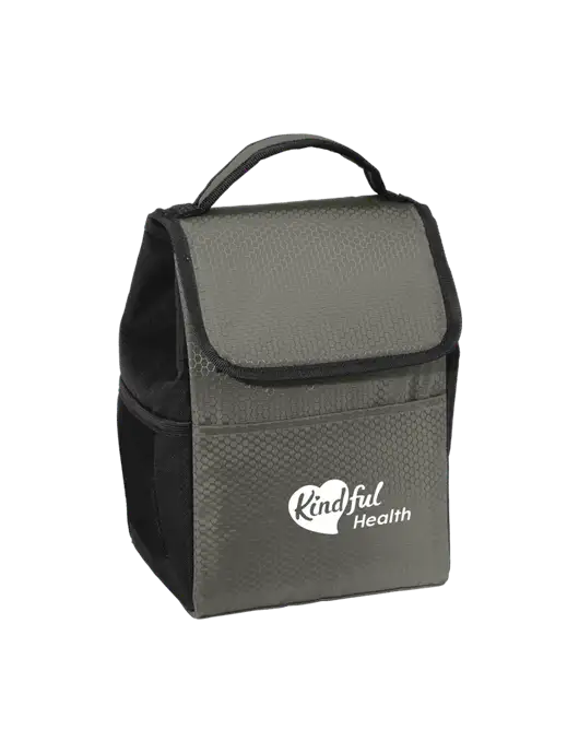 Lunch Bag Grey/Black Cooler w/Kindful Health Logo