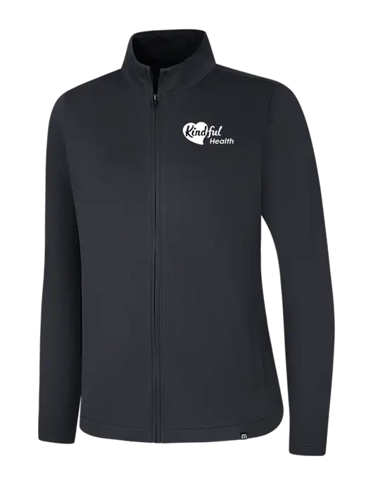 TravisMathew Womens Black Coveside Full-Zip w/Kindful Health Logo