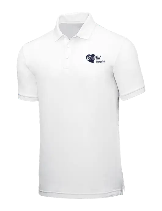 White Core Classic Pique w/Kindful Health Logo