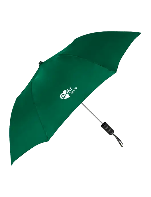 Dark Green 42" Folding Umbrella  w/Kindful Health Logo