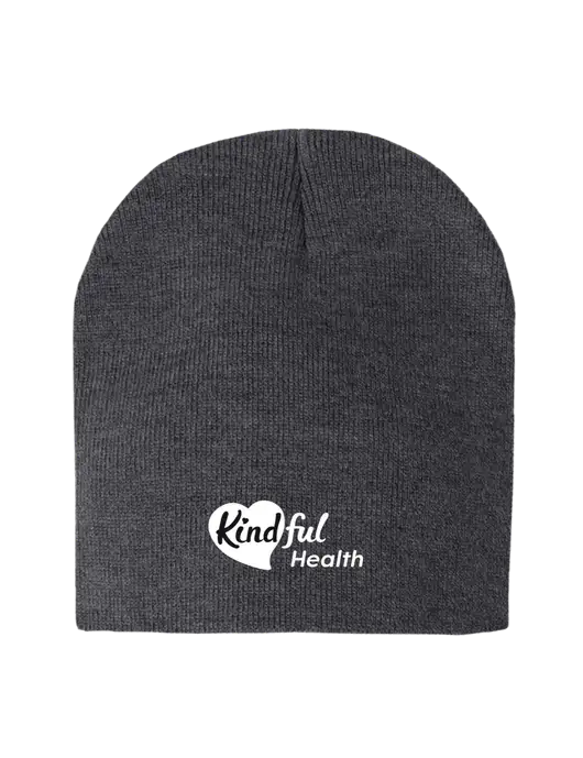 Charcoal Heather Element Knit Beanie w/Kindful Health Logo