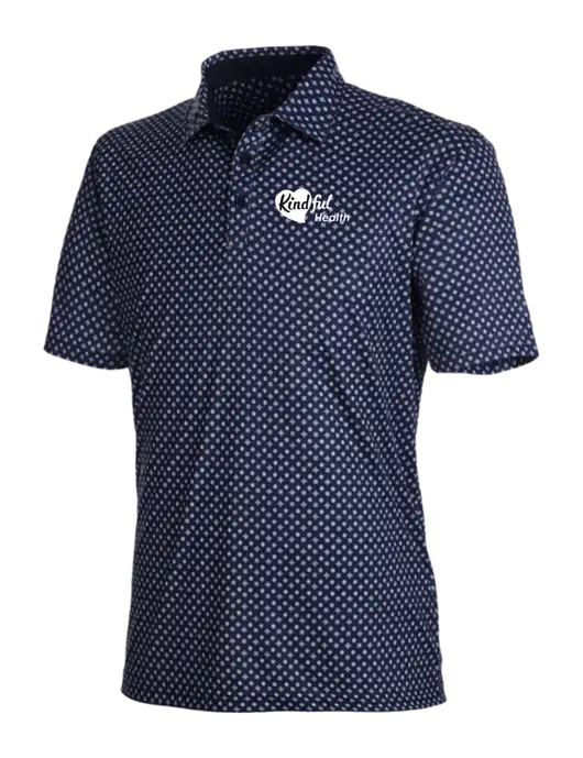 Mens Dark Navy Hazelwood Polo w/Kindful Health Logo