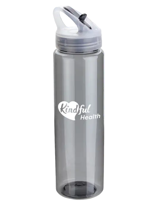 Buddy Smoke 32 oz PET Bottle with Flip Lid w/Kindful Health Logo