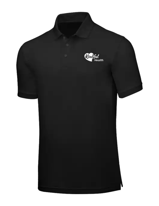 Black Core Classic Pique w/Kindful Health Logo