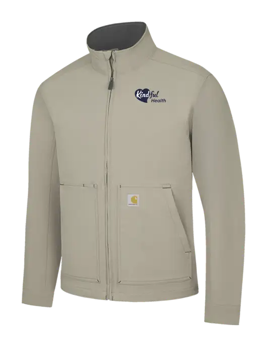 Carhartt Light  Grey Super Dux Soft Shell Jacket w/Kindful Health Logo