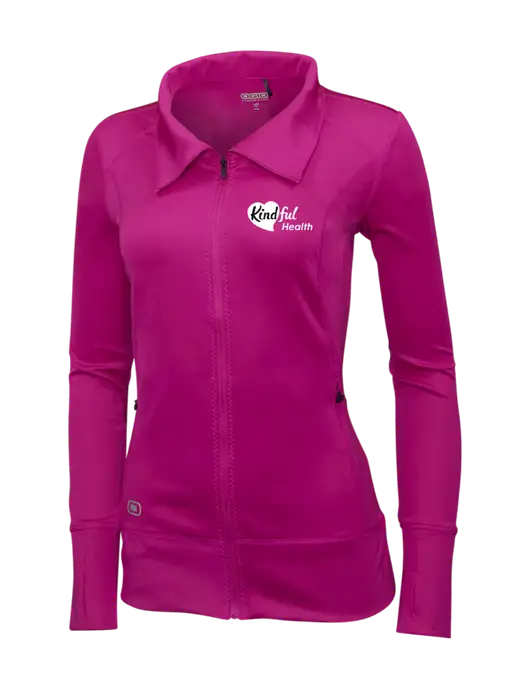 OGIO Dark Fuchsia Womens Endurance Fulcrum Full-Zip w/Kindful Health Logo