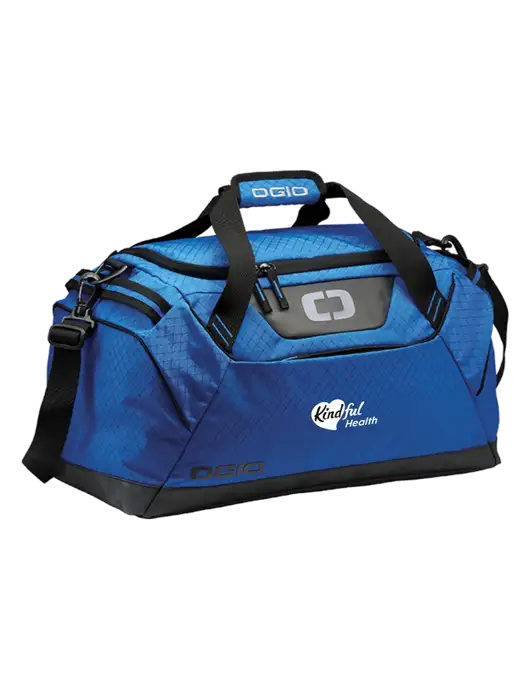 OGIO Royal Blue Catalyst Duffle
 w/Kindful Health Logo