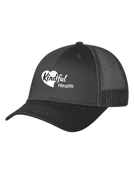 Charcoal Mesh Trucker Cap Snap Back w/Kindful Health Logo