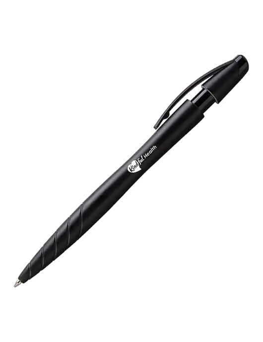 Awali Black Metallic Pen - Black Ink w/Kindful Health Logo