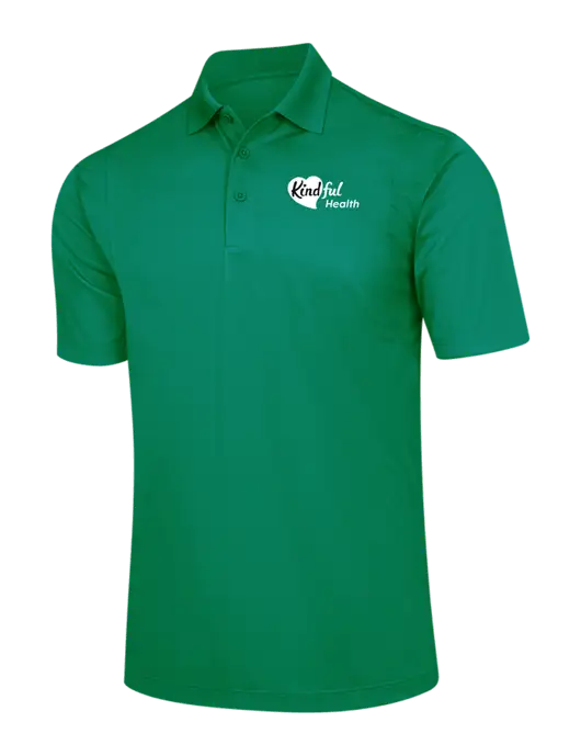 Kelly Green Micropique Sport-Wick Polo w/Kindful Health Logo