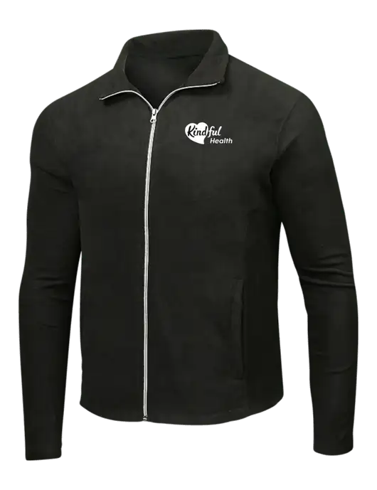 Black Microfleece Jacket w/Kindful Health Logo
