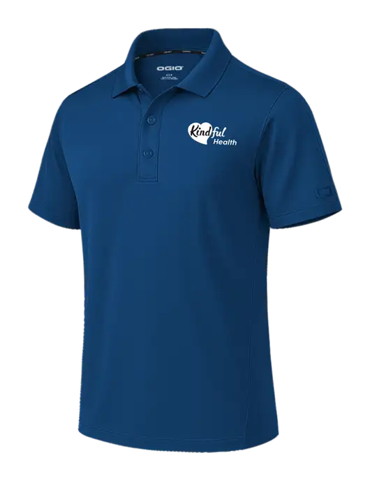 OGIO Envision Light Navy Polo w/Kindful Health Logo