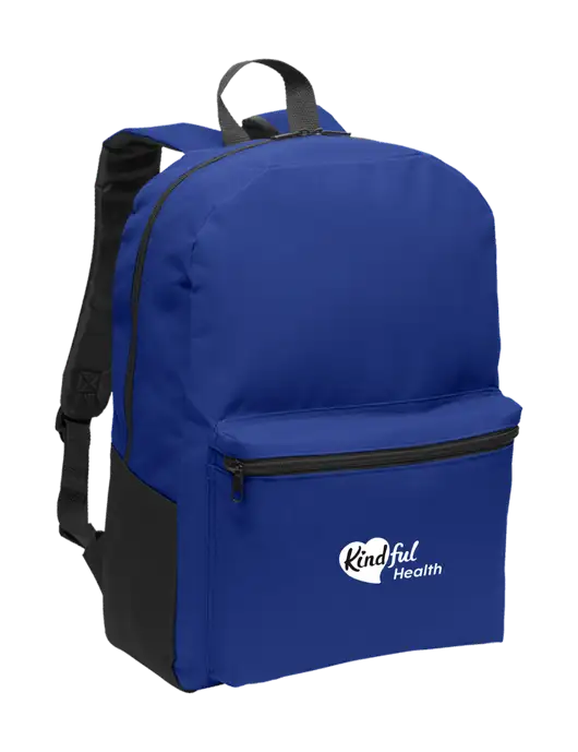 Casual Twilight Blue Lightweight Laptop Backpack w/Kindful Health Logo