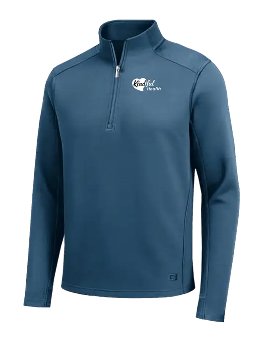 OGIO Transcend Light Navy 1/4-Zip w/Kindful Health Logo