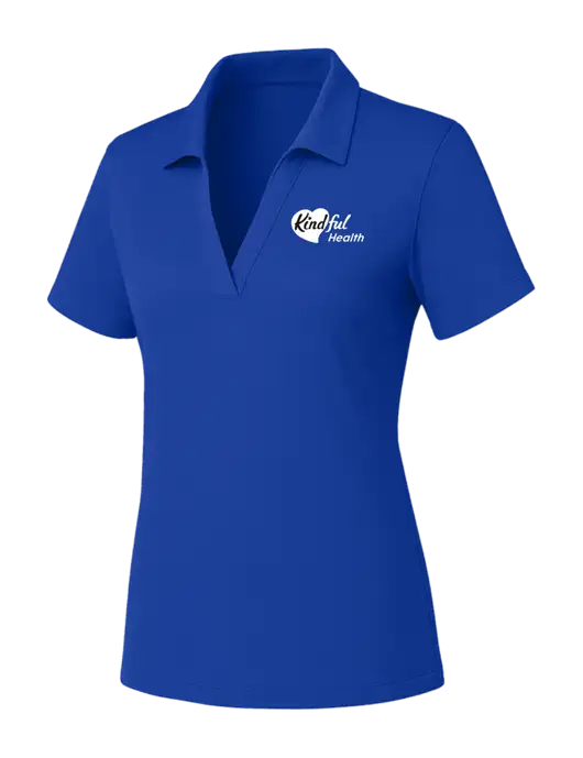 Womens Dark Royal PosiCharge RacerMesh Polo w/Kindful Health Logo