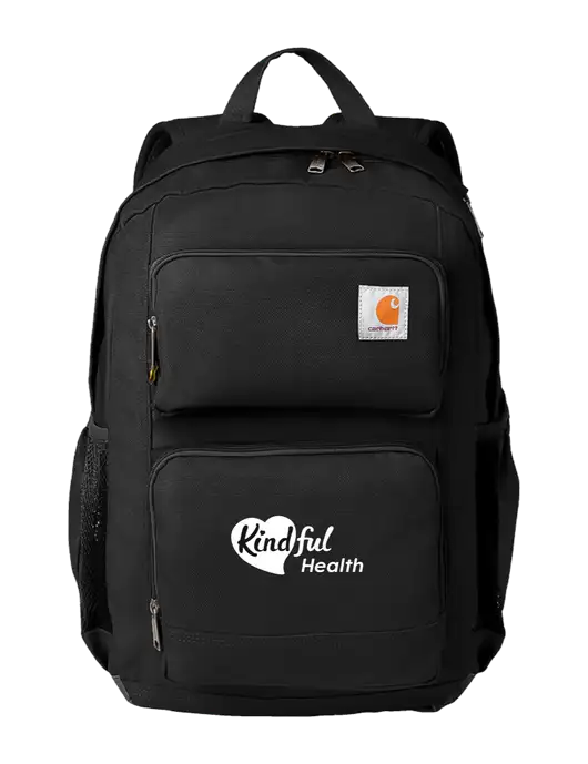 Carhartt 28L Foundry Series Dual-Compartment Black Backpack w/Kindful Health Logo