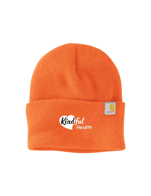 Carhartt Orange Watch Cap 2.0 w/Kindful Health Logo