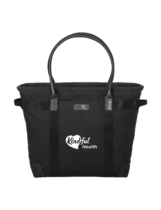 Brooks Brother Wells Black Laptop Tote w/Kindful Health Logo