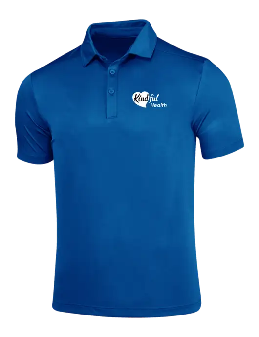 True Royal Posi-UV Pro Polo w/Kindful Health Logo