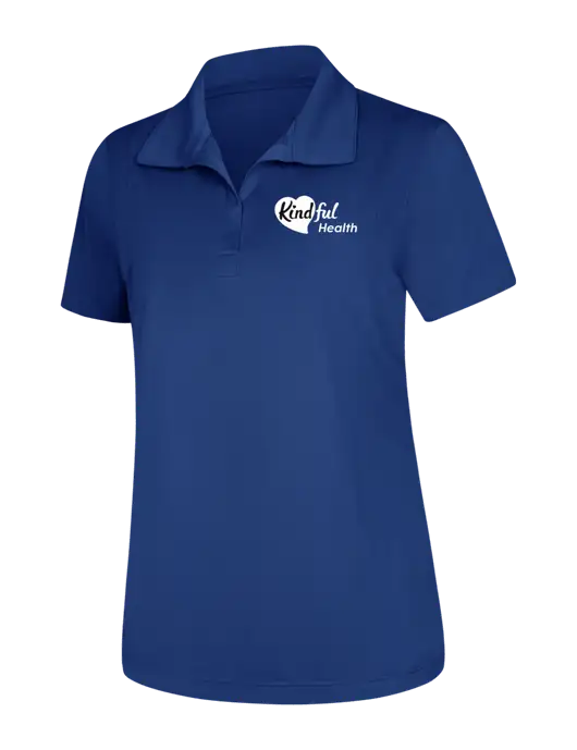 Womens Royal Micropique Sport-Wick Polo w/Kindful Health Logo