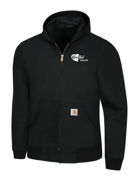 Carhartt Black Thermal Lined Duck Active Jacket w/Kindful Health Logo