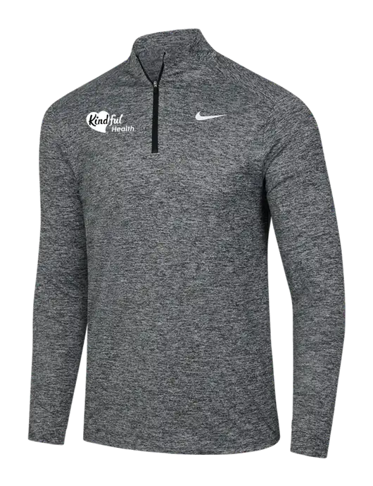 Nike Black Heather Dri-FIT Element 1/2-Zip Pullover w/Kindful Health Logo