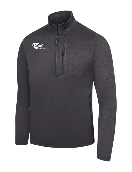 The North Face Dark Grey Heather Skyline 1/2-Zip Fleece w/Kindful Health Logo